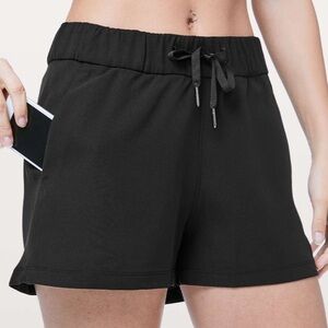 Lululemon On The Fly Drawstring Shorts 2.5"Black Women’s 10